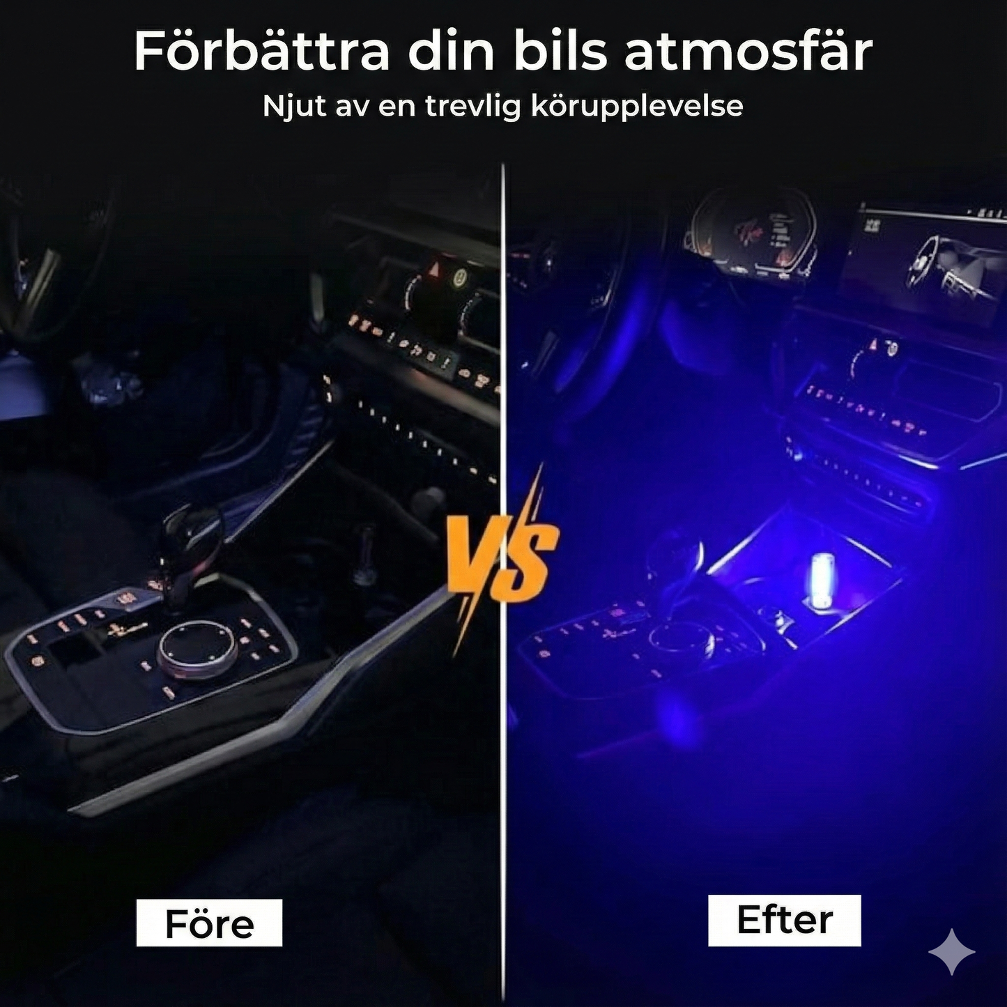 USB LED-lampa för bil
