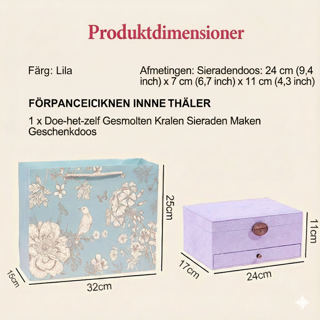 DIY vintage smyckeset för flickor