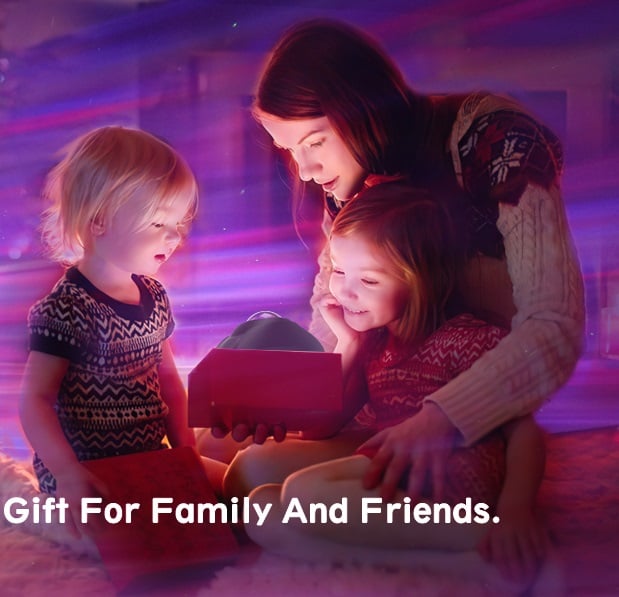 2-i-1 norrsken- och stjärnhimmel projektor