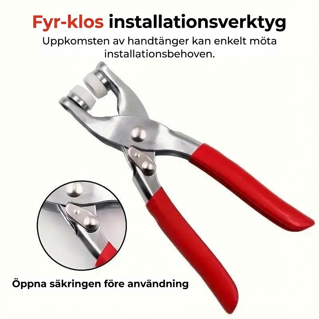 SnapForge tryckknappstång-set (inklusive tryckknappar)