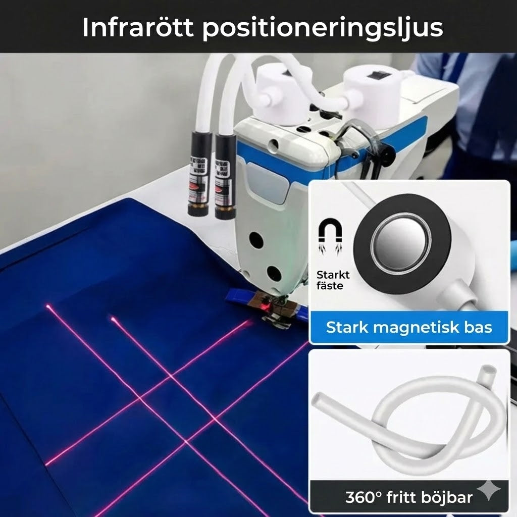 StitchLaser™ laserstyrning för symaskin – för rak sömnad