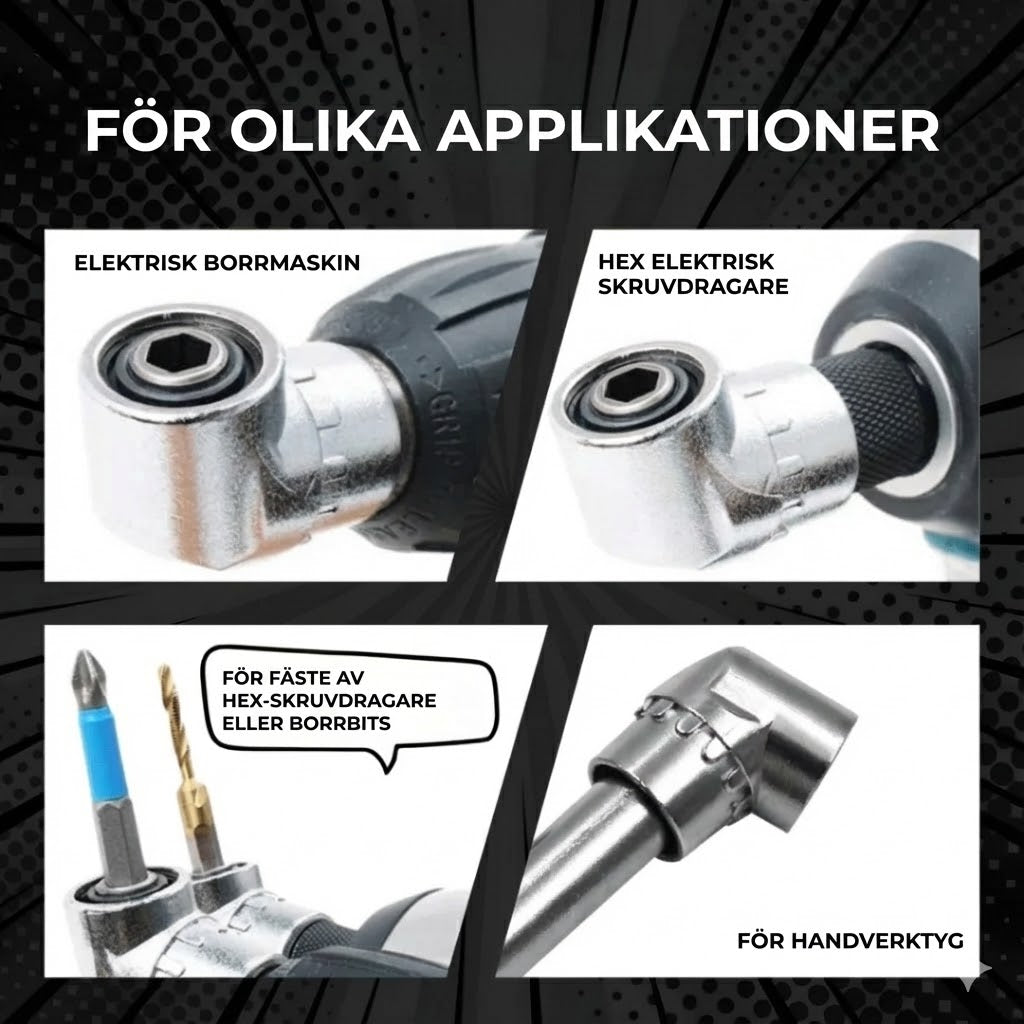 Set med 2 vinklar borr
