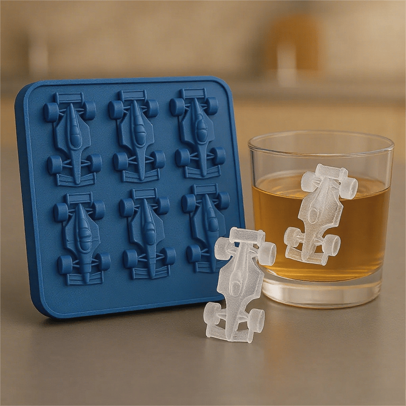 3D-iskubsform – Formel 1-racerbil (6 olika former)