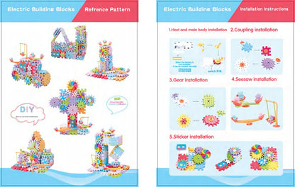 Pedagogiskt byggset: elektriska kugghjul