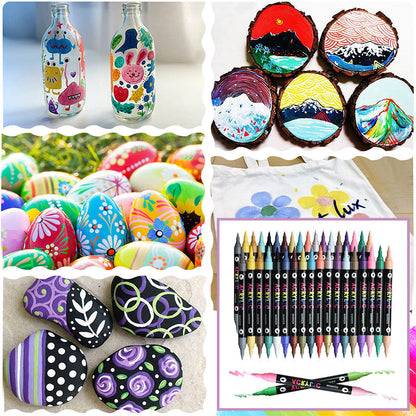 Dubbelsidig akrylfärg markör