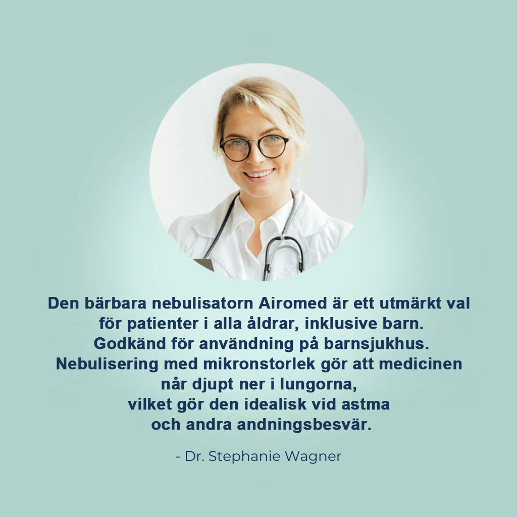 Airomed™ – Bärbar mesh-nebulisator