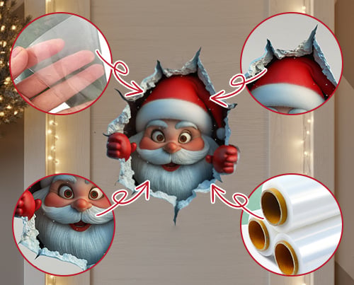 Jultomte väggdekal