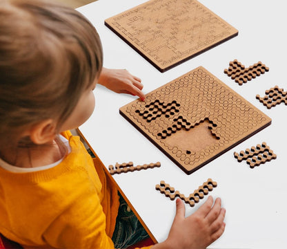 Bråkpussel: lärande genom lek och räkneövningar