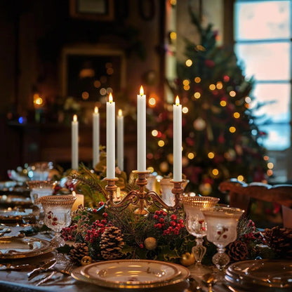 Uppladdningsbart LED-ljus med fjärrkontroll och timer för mysig atmosfär