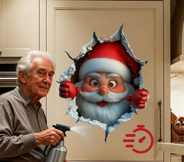 Jultomte väggdekal