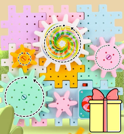 Pedagogiskt byggset: elektriska kugghjul