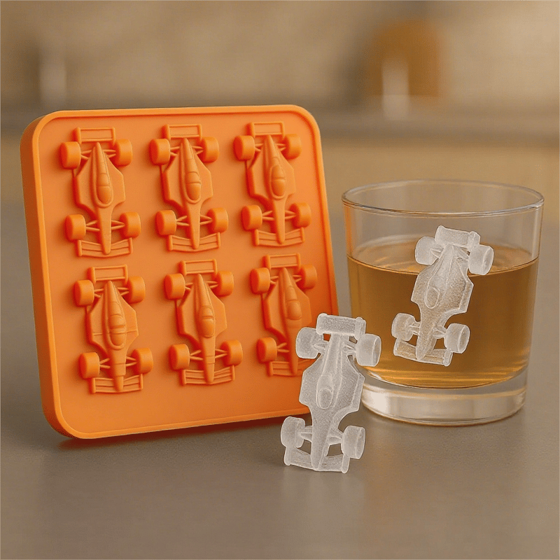 3D-iskubsform – Formel 1-racerbil (6 olika former)