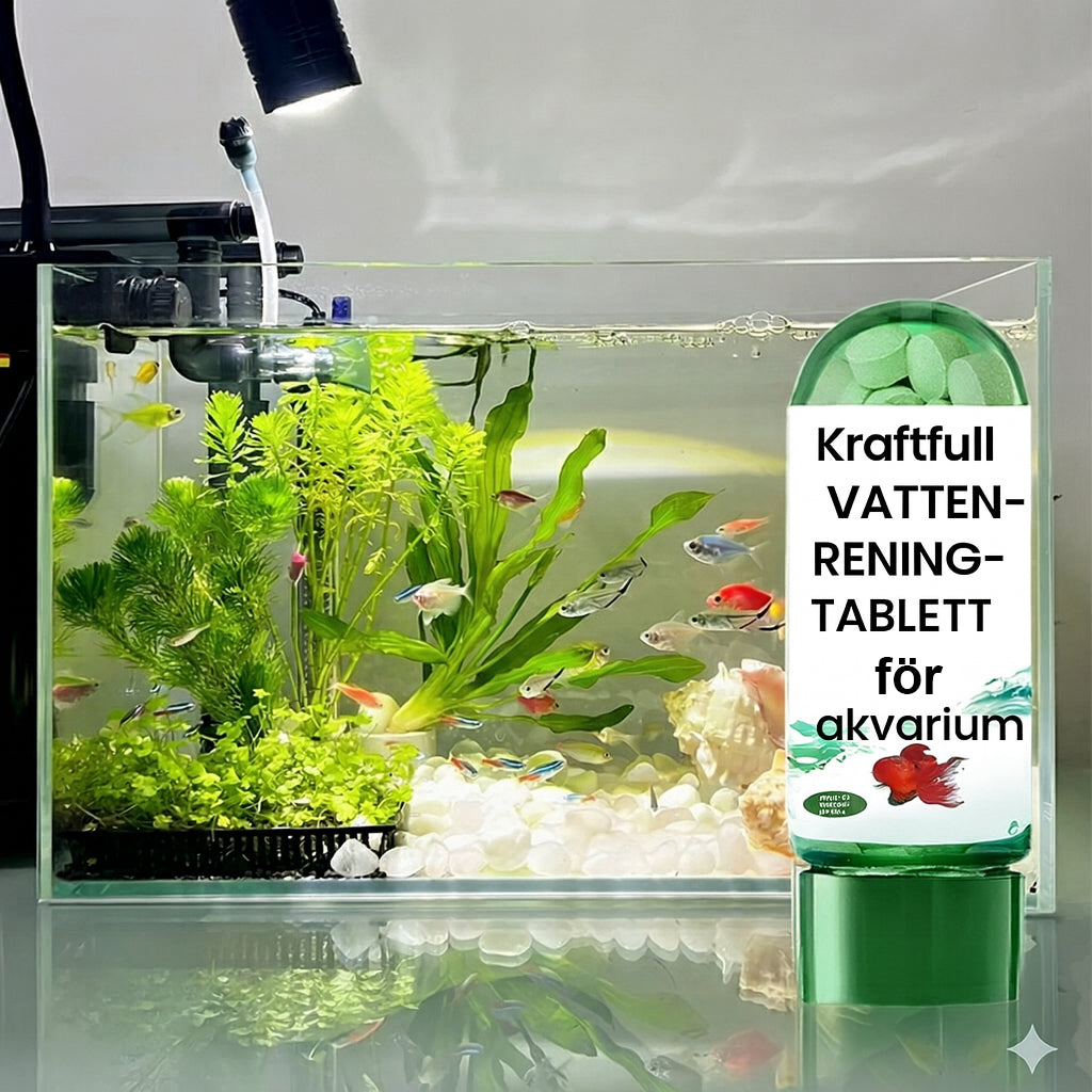 Professionella vattenreningstabletter för akvarier