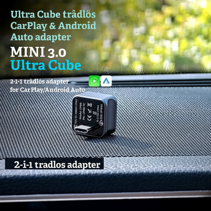 Ultra Cube – Trådlös adapter för CarPlay och Android Auto