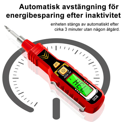 Digitalt icke-kontakt spänningstestare (LCD-skärm)