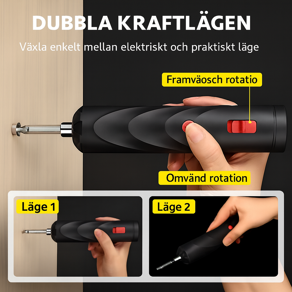 Trådlöst skruvmejselset