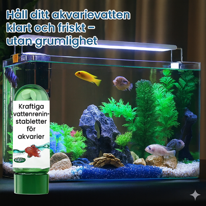 Professionella vattenreningstabletter för akvarier