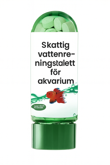 Professionella vattenreningstabletter för akvarier