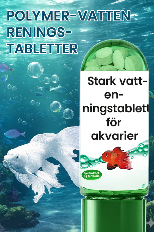 Professionella vattenreningstabletter för akvarier