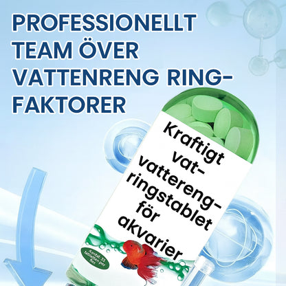 Professionella vattenreningstabletter för akvarier