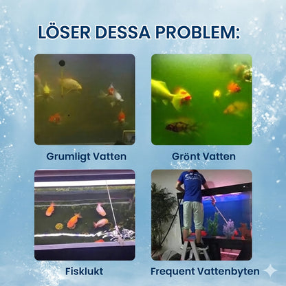 Professionella vattenreningstabletter för akvarier