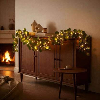 Stämningsfull olivkvist-ljusslinga (trådlös)