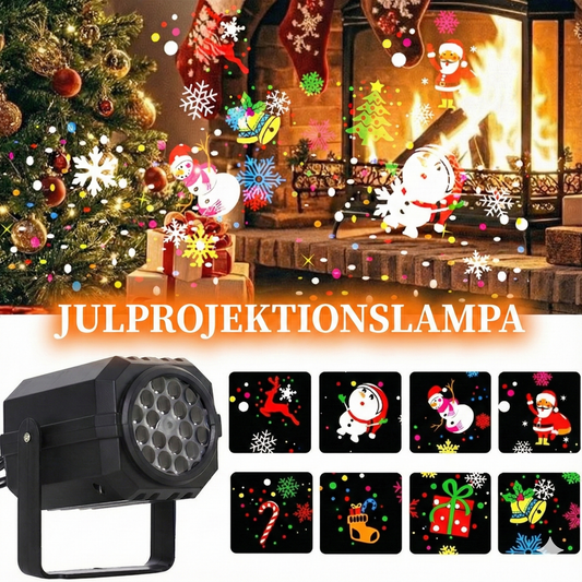 Magisk jul projektor med rörliga mönster