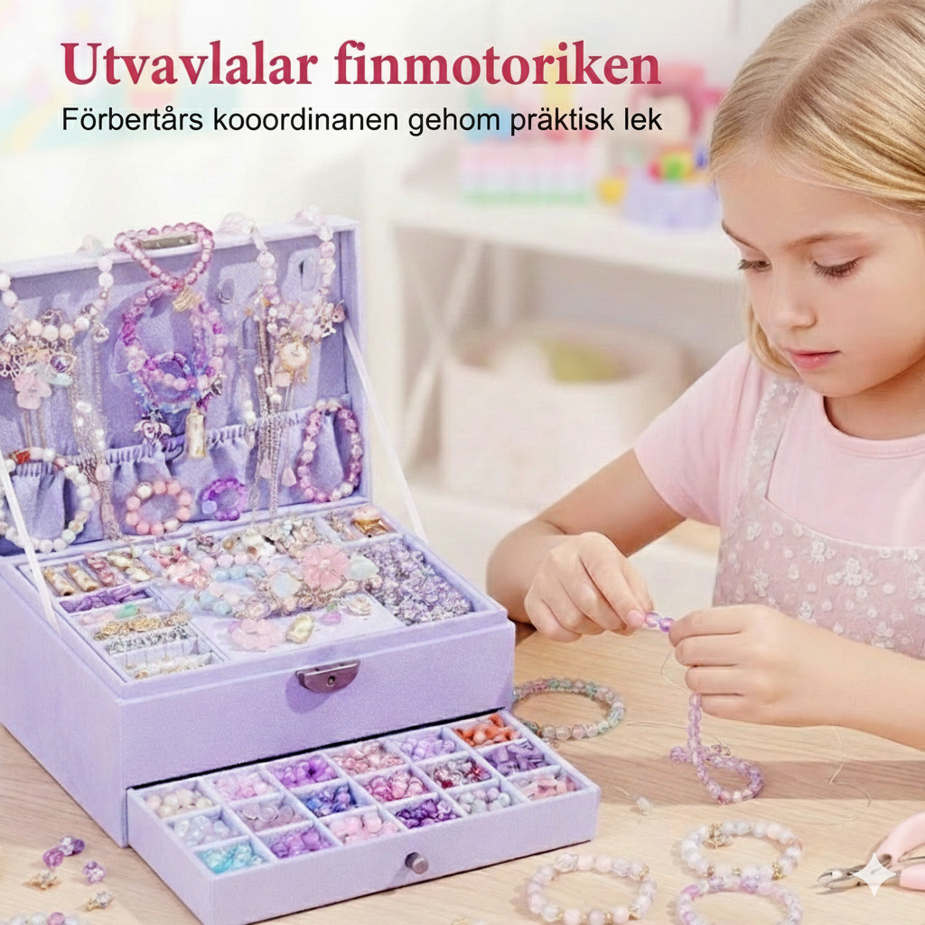 DIY vintage smyckeset för flickor