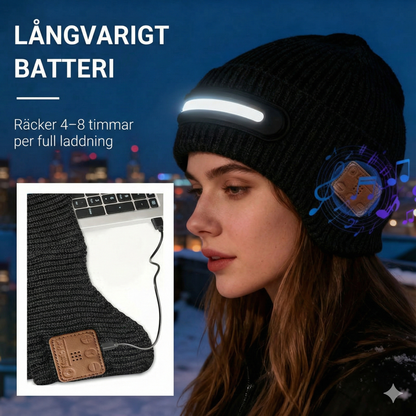 Smart mössa – med Bluetooth och LED-belysning