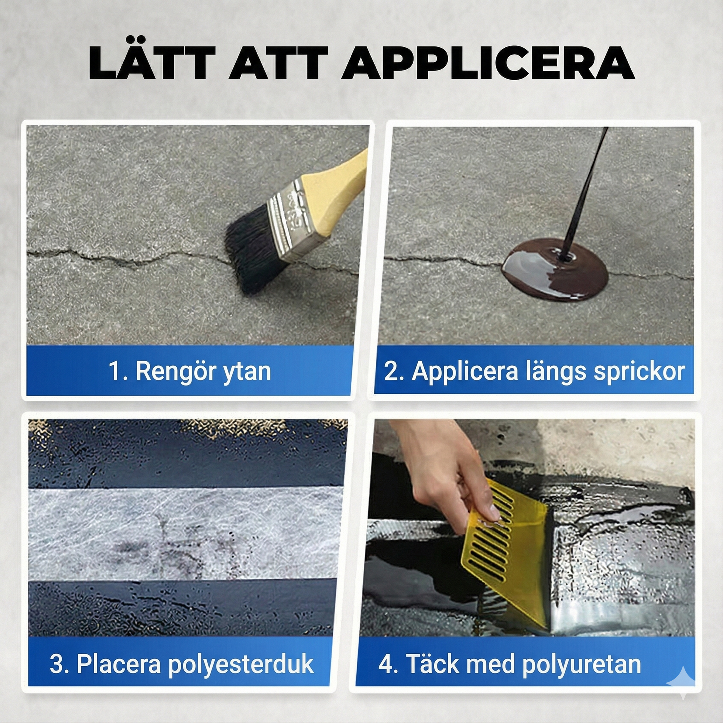 Vattentät PU-beläggning – Universell tätning