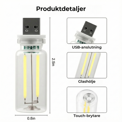USB LED-lampa för bil