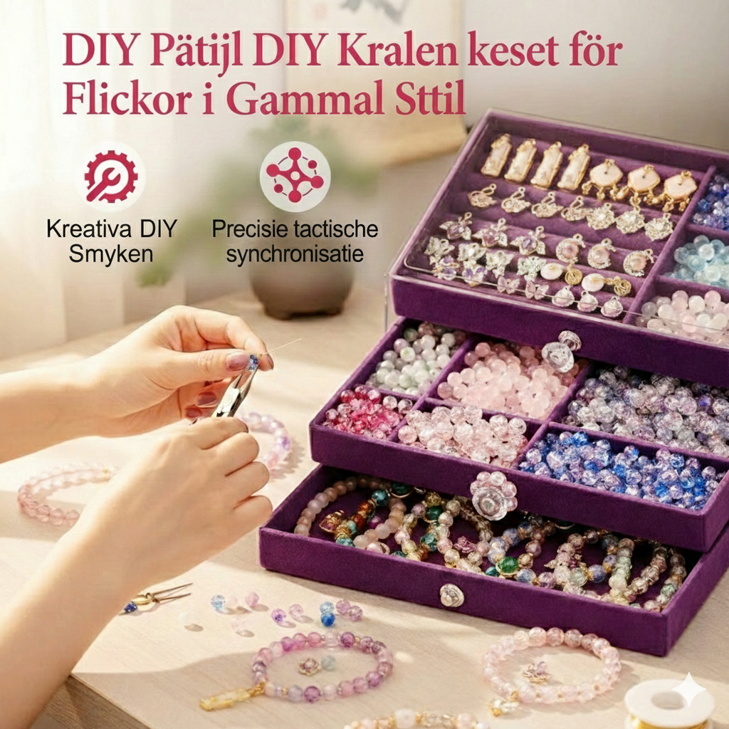 DIY vintage smyckeset för flickor