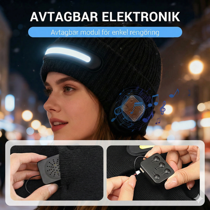 Smart mössa – med Bluetooth och LED-belysning