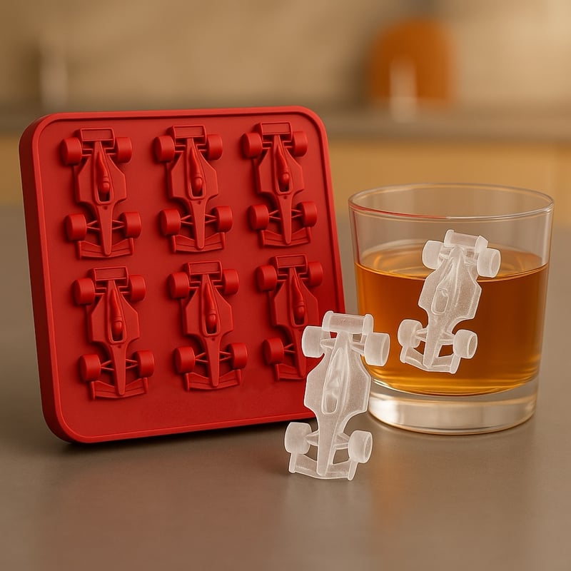 3D-iskubsform – Formel 1-racerbil (6 olika former)