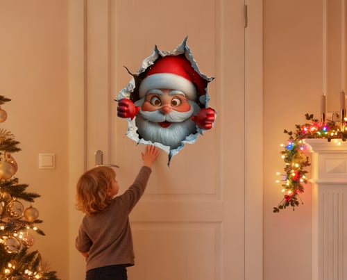 Jultomte väggdekal