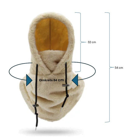 Supermjuk huvtröja i lammull