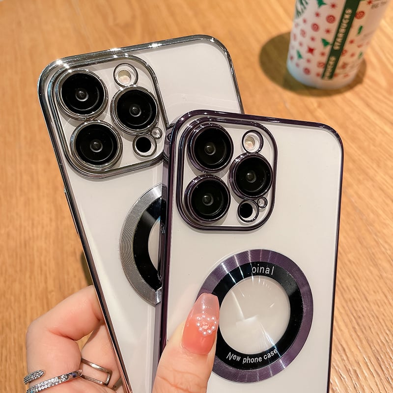 MagSafe-skal för iPhone [modell] – transparent (magnetiskt)