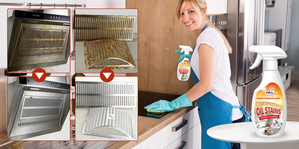 Professionell kök avfettare (kraftfull formula)