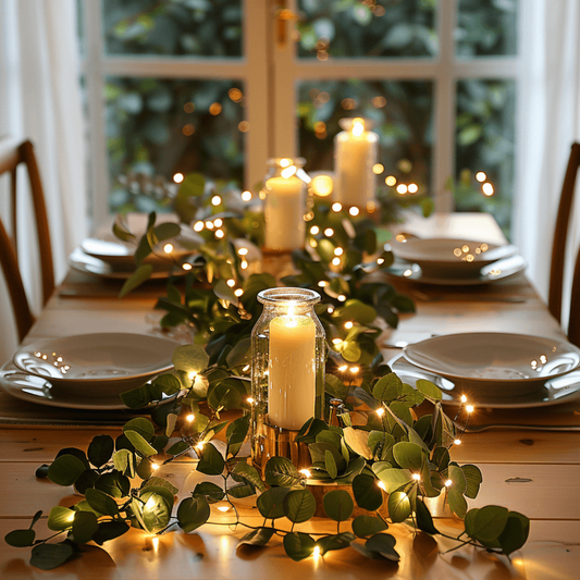 Stämningsfull olivkvist-ljusslinga (trådlös)