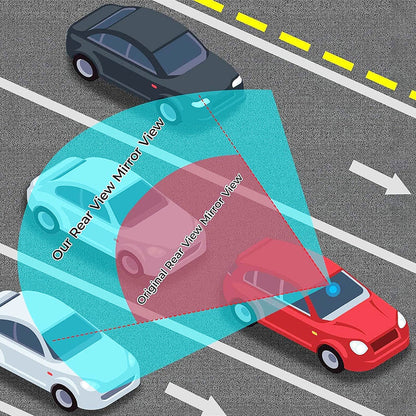 Panoramisk backspegel – vidvinkel och universell passform