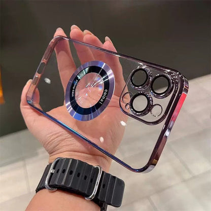 MagSafe-skal för iPhone [modell] – transparent (magnetiskt)