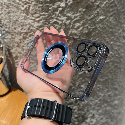 MagSafe-skal för iPhone [modell] – transparent (magnetiskt)