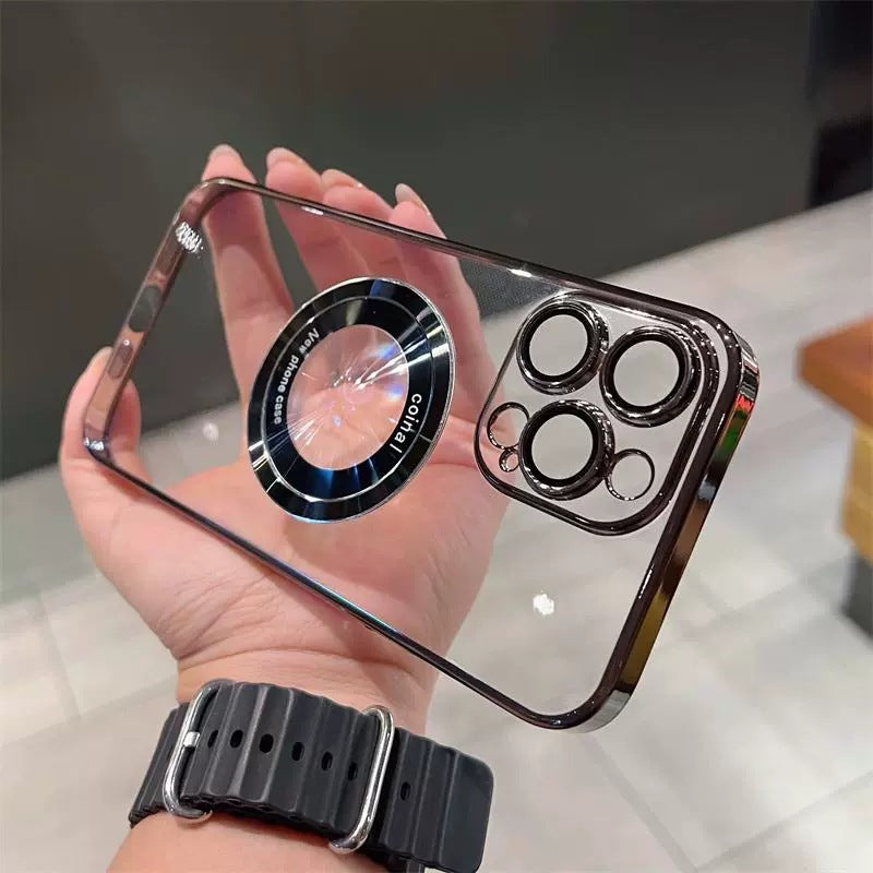 MagSafe-skal för iPhone [modell] – transparent (magnetiskt)