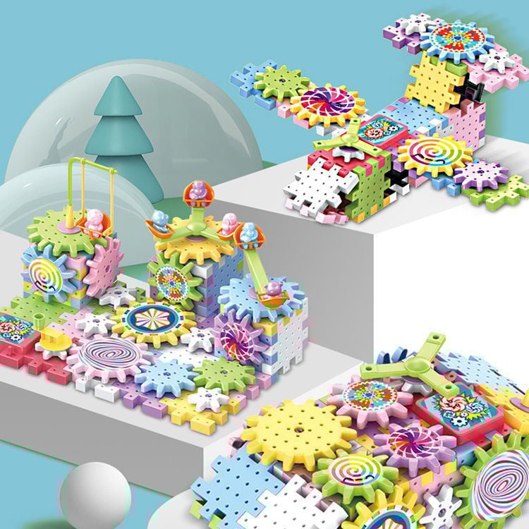 Pedagogiskt byggset: elektriska kugghjul