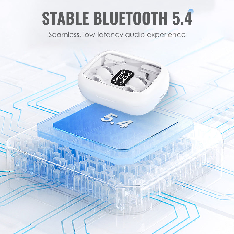 4-i-1 trådlösa hörlurar med LED-laddningsetui