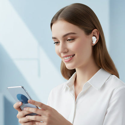 4-i-1 trådlösa hörlurar med LED-laddningsetui