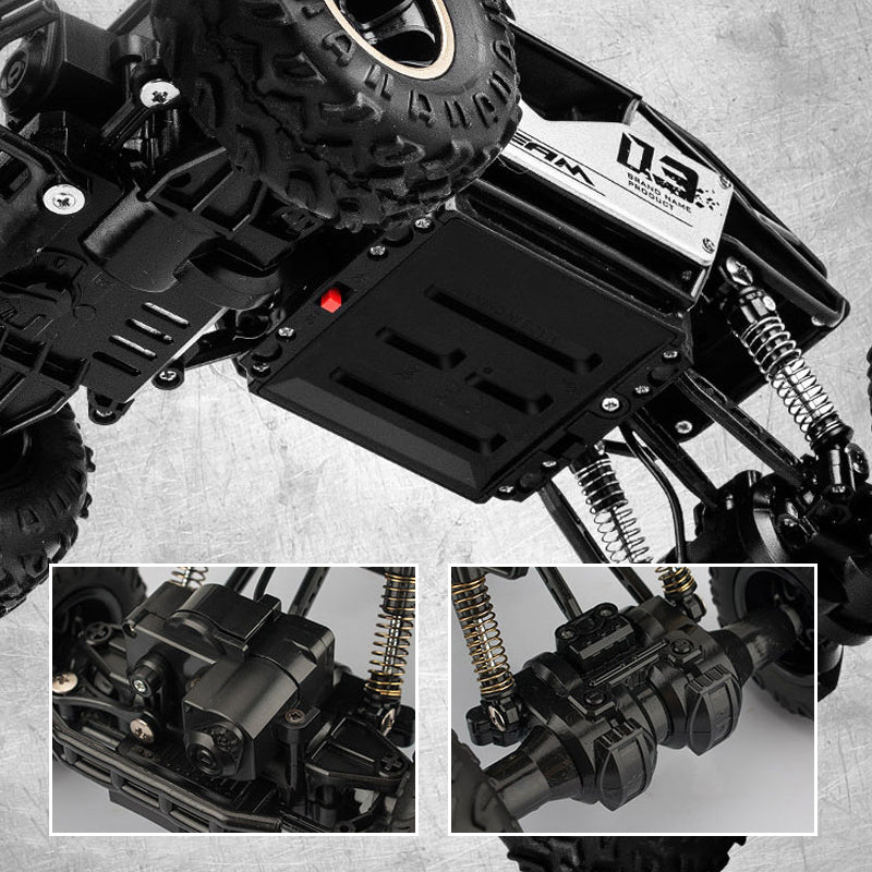 Robust och hållbar fyrhjulsdriven terrängbil med fjärrkontroll