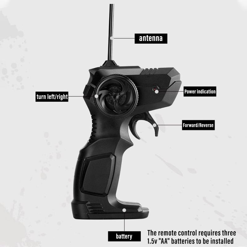 Robust och hållbar fyrhjulsdriven terrängbil med fjärrkontroll