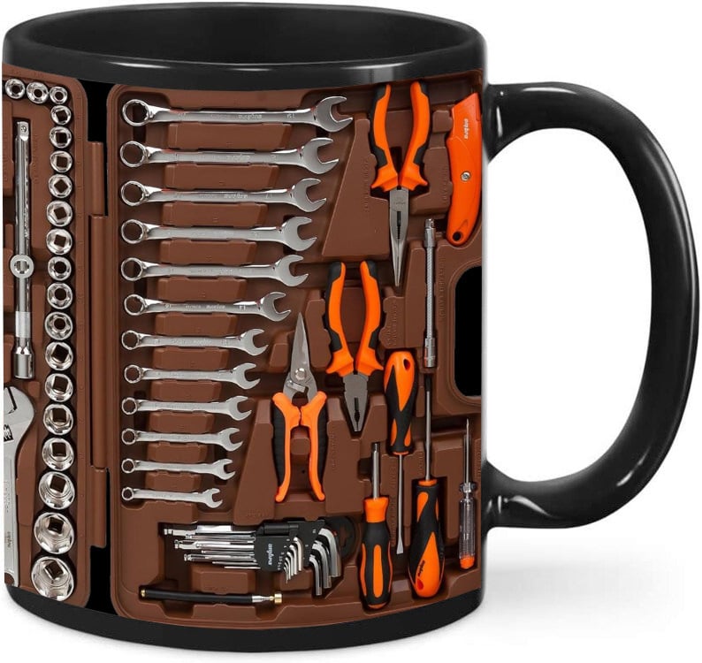 Cool DIY-mugg – verktygslådsdesign