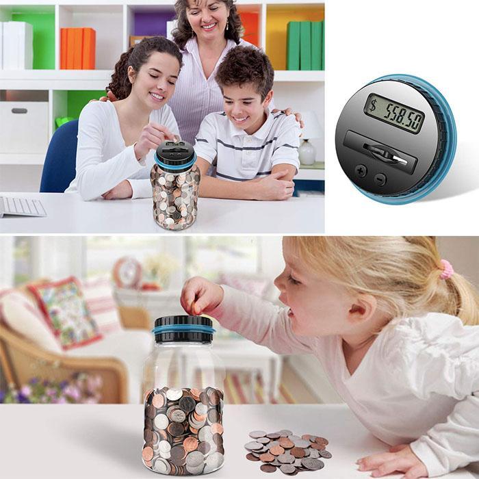 Elektronisk sparbössa med automatisk räknare